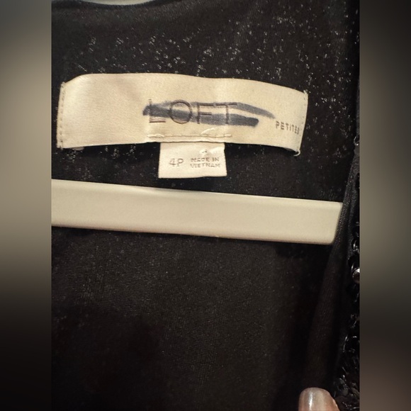 LOFT Black Sequin Jumpsuit - Picture 7 of 7